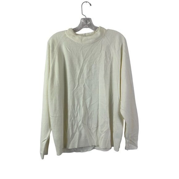 Hampshire Studio Tops - Hampshire Studio Women's Cream Mock Neck Top